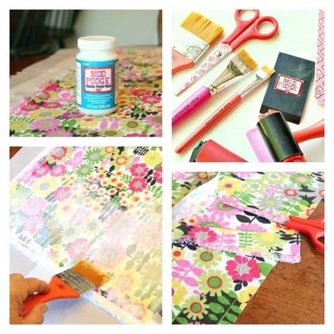 can you mod podge fabric on metal|is modge podge permanent.